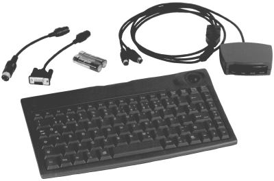 Infrarot-Tastatur mit Trackball IRWT (groes Foto der Tastatur)