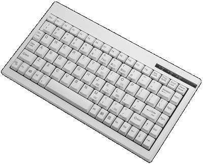 Mini-Tastatur A4 (groes Foto der Tastatur)