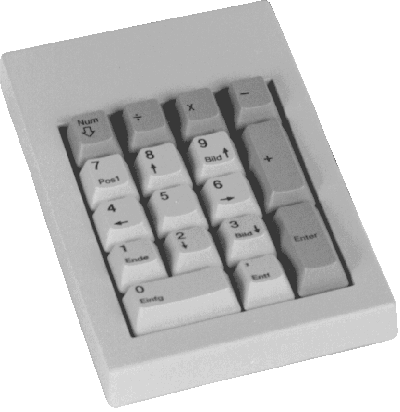 Nummern-Block / Numerik-Tastatur / Numerik-Block NUM (groes Foto der Tastatur)